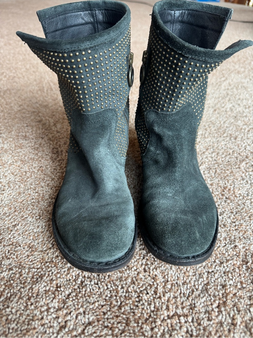 Fiorentini + Baker suede studded boots size 35
